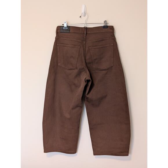 NWOT Everlane Way High Curve Ankle Barrel Jeans Cocoa Brown Sz 29 R - Picture 3 of 7